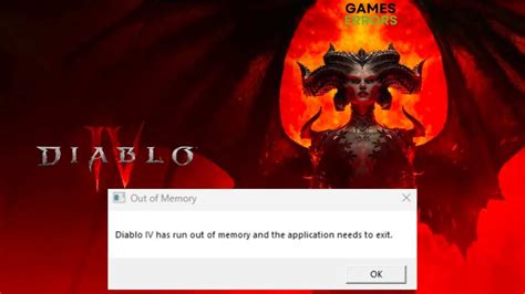 diablo 4 has run out of memory